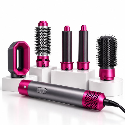 5 në 1 Hair Styler & Dryer – Tharëse dhe Stilues për Flokë
